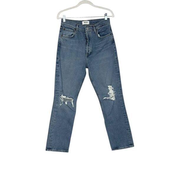 Agolde Riley High Rise Crop Jeans | Size 28 - Picture 3 of 8